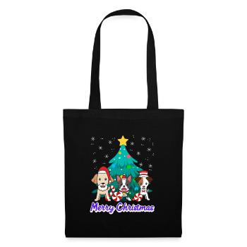 Dogs Christmas Merry Christmas Dog Owners - Tote Bag - black - Front