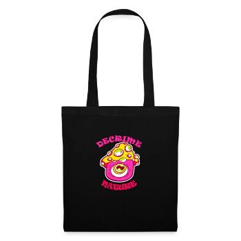Decrime Nature Champignon Magique Coloré Trippy - Sac en tissu - noir - Devant