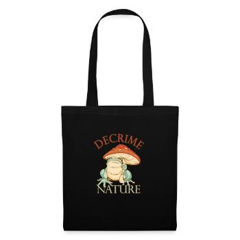 Decrime Nature Colorful Magic Mushroom Frog - Tote Bag - black - Front