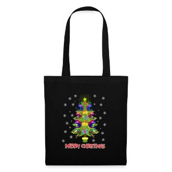 Merry Fish Tree Fish Angler - Tote Bag - black - Front