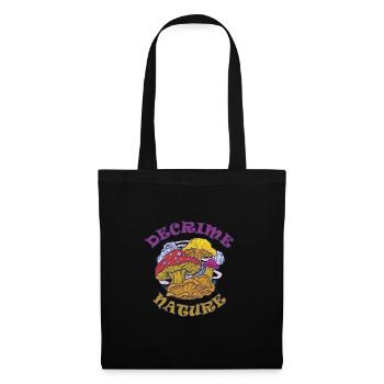 Decrime Nature Champignon Magique Coloré Trippy - Sac en tissu - noir - Devant