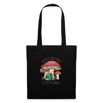 Decrime Nature Champignon Magique Coloré Grenouille - Sac en tissu - noir - Devant