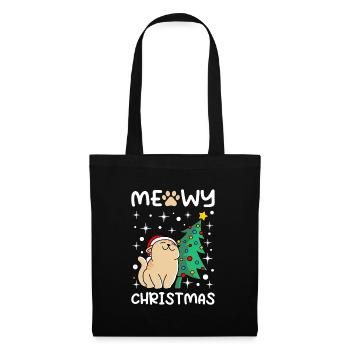 Meowy Christmas Cats Christmas - Tote Bag - black - Front