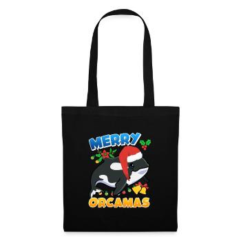 Merry Orcamas Orca Wal - Stoffbeutel - Schwarz - Vorne
