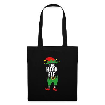 Le chef Elf Boss Elf Papa Christmas - Sac en tissu - noir - Devant