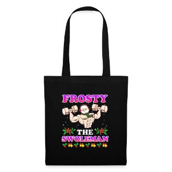 Bodybuilder Snowman Frosty the Swoleman - Tote Bag - black - Front
