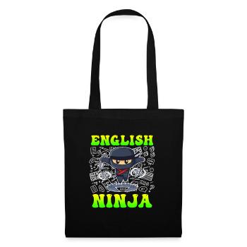 English teacher Ninja I am an English teacher - Tote Bag - black - Front