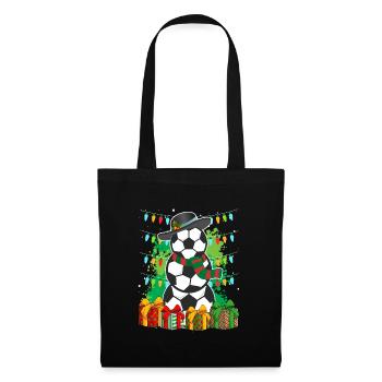 Football Snowman Football Fan Football Player - Tote Bag - black - Front