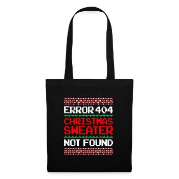 Erreur de chemise de Noël laide - Sac en tissu - noir - Devant
