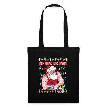 No Lift no Gain Bodybuilder - Sac en tissu - noir - Devant