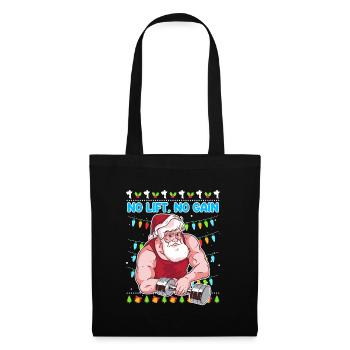 No Lift no Gain Bodybuilder - Sac en tissu - noir - Devant