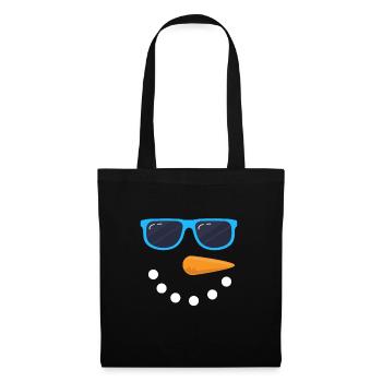 Snowman Face Sunglasses Snowman Costume - Tote Bag - black - Front