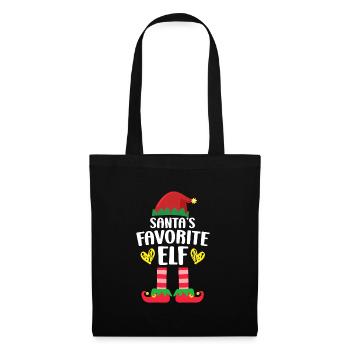 L’elfe préféré du Père Noël, Nicholas - Sac en tissu - noir - Devant
