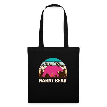 Mama bear Nanny bear Tagesmutter - Stoffbeutel - Schwarz - Vorne