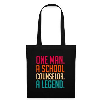 A man a legend a school companion - Tote Bag - black - Front
