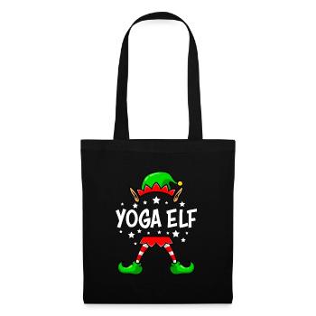 Yoga Elf Christmas Yoga Teacher Nicholas - Tote Bag - black - Front