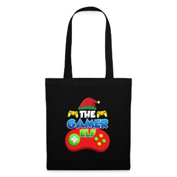The Gamer Elf Gaming - Stoffbeutel - Schwarz - Vorne