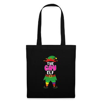 L’elfe gay gay noël gay - Sac en tissu - noir - Devant