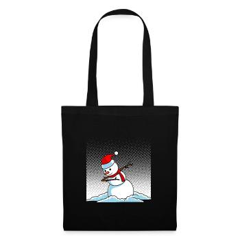 Dabbing Snowman - Tote Bag - black - Front