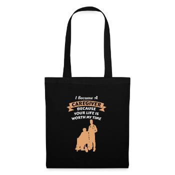 Votre vie est importante pour moi Je suis infirmière gériatrique - Sac en tissu - noir - Devant