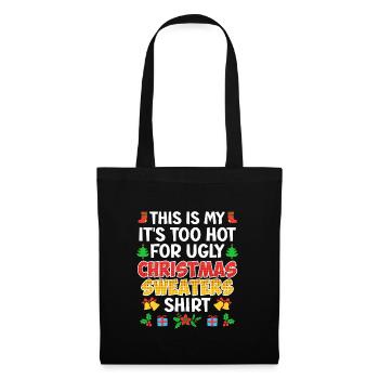 Il fait trop chaud pour Ugly Christmas - Sac en tissu - noir - Devant