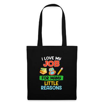 Kindergarten I love my job as an educator - Tote Bag - black - Front
