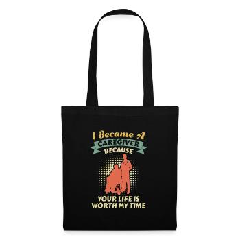 Votre vie est importante pour moi Je suis infirmière gériatrique - Sac en tissu - noir - Devant