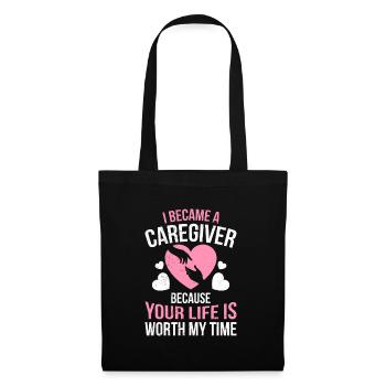 Votre vie est importante pour moi Aidant Aidant - Sac en tissu - noir - Devant