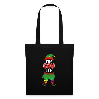 L’elfe gay gay noël gay - Sac en tissu - noir - Devant