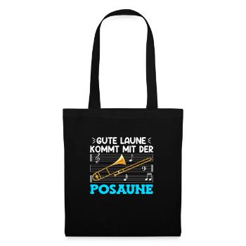 L’humeur du musicien vient avec le trombone - Sac en tissu - noir - Devant