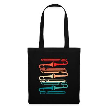 Musicien tromboniste J’adore le trombone - Sac en tissu - noir - Devant