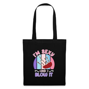 Je suis sexy et je souffle dans la cornemuse - Sac en tissu - noir - Devant
