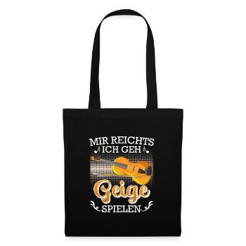 Musician I'm enough I'm playing the violin now - Tote Bag - black - Front