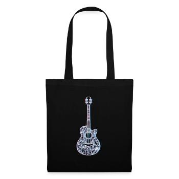 Musiker Gitarrist Mein Instrument ist die Gitarre - Stoffbeutel - Schwarz - Vorne