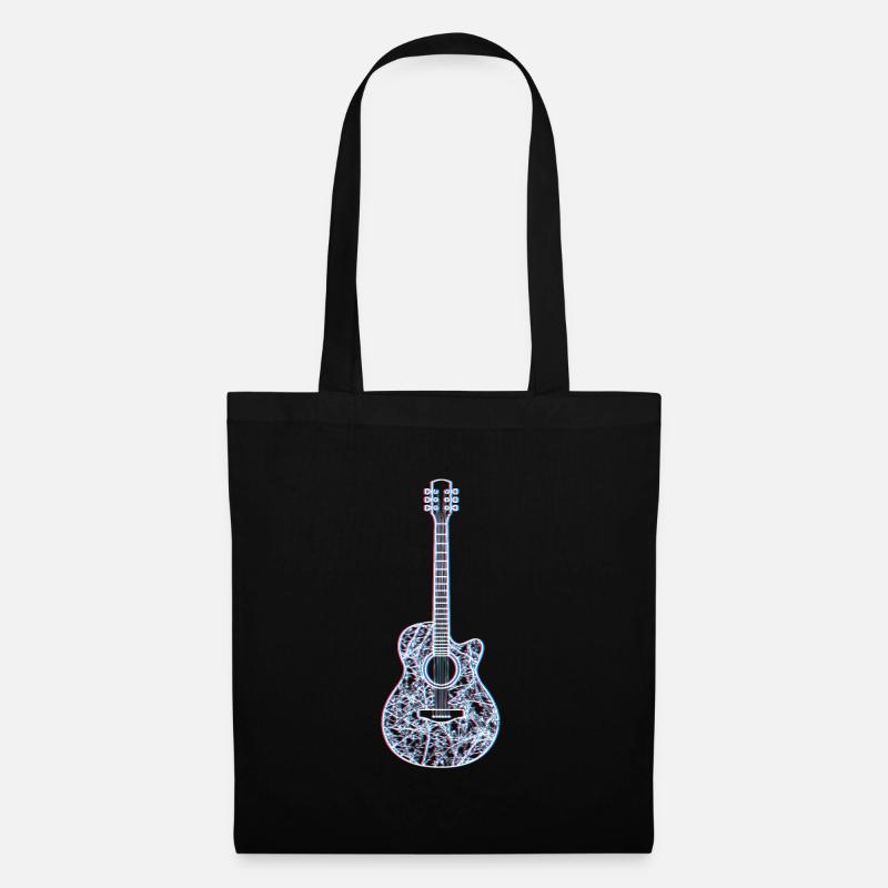 Musiker Gitarrist Mein Instrument ist die Gitarre - Stoffbeutel - Schwarz