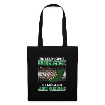 Possible but pointless Life without bagpipes - Tote Bag - black - Front