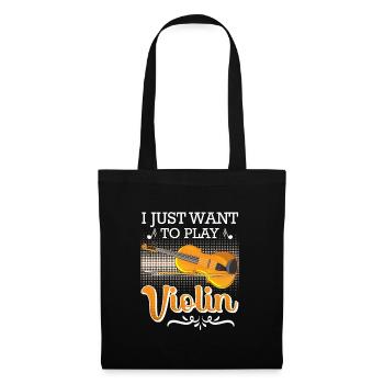 Musician I'm enough I'm playing the violin now - Tote Bag - black - Front