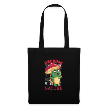 Decrime Nature Colorful Mushroom Frog - Stoffbeutel - Schwarz - Vorne