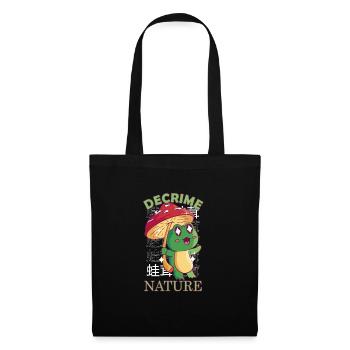 Decrime Nature Colorful Mushroom Frog - Tote Bag - black - Front