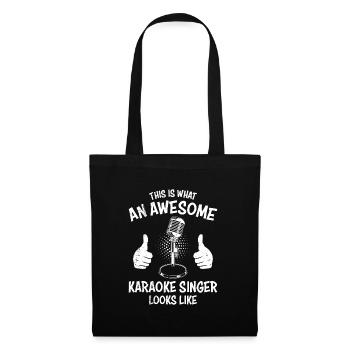 This is what a cool karaoke singer looks like singing - Tote Bag - black - Front
