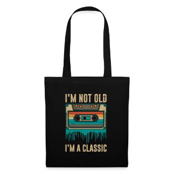 Je ne suis pas vieux, je suis des cassettes classiques - Sac en tissu - noir - Devant
