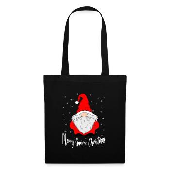Joyeux Noël Gnome - Sac en tissu - noir - Devant