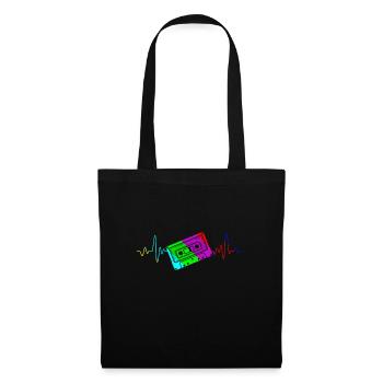 Walkman My heart beats for cassettes - Tote Bag - black - Front
