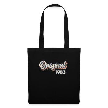 Né en 1983 40 ans 40e anniversaire - Sac en tissu - noir - Devant