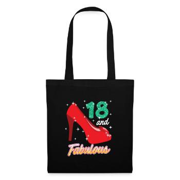 18 years girl 18th birthday - Tote Bag - black - Front