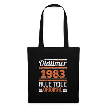 Classic car model 1983 40 years 40th birthday - Tote Bag - black - Front
