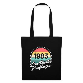 40 Jahre limitierte Auflage 40. Geburtstag - Stoffbeutel - Schwarz - Vorne