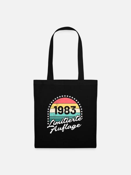 40 Jahre limitierte Auflage 40. Geburtstag - Stoffbeutel - Schwarz
