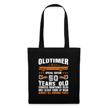 Oldtimer 1973 50 ans 50e anniversaire hommes - Sac en tissu - noir - Devant
