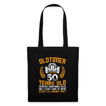 Oldtimer 50 ans 50e anniversaire hommes hommes - Sac en tissu - noir - Devant
